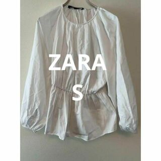 ZARA - ZARA ザラ ブラウス ホワイト サイズS モロッコ製 コットン レディース