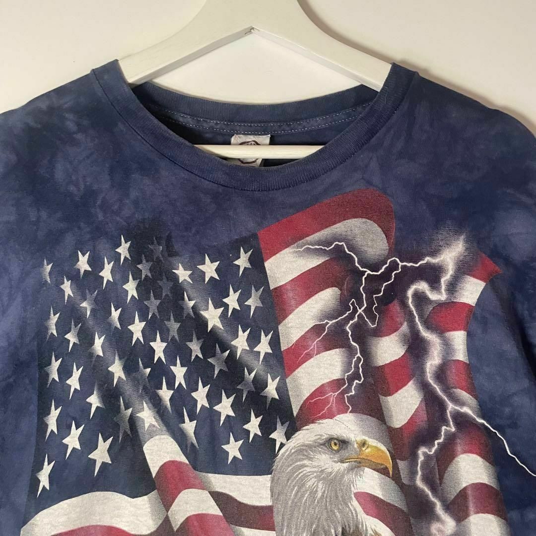 USA【アメリカ古着】Tシャツ90sアニマル鷹鷲ロゴ国旗タイダイ柄 USA【アメリカ古着】Tシャツ90sアニマル鷹鷲ロゴ国旗タイダイ柄