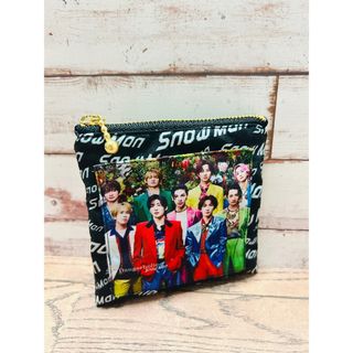 ハンドメイド　SnowMan フラットポーチ(ポーチ)