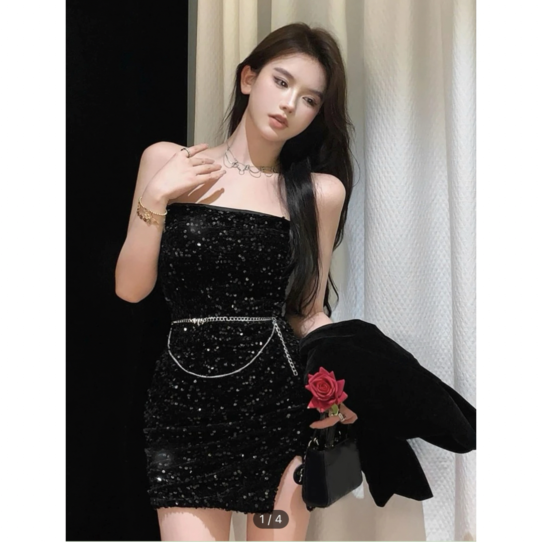 SHEIN - 【shein】ワンピース タイトワンピース スパンコール SHEIN - 【shein】ワンピース タイトワンピース スパンコール