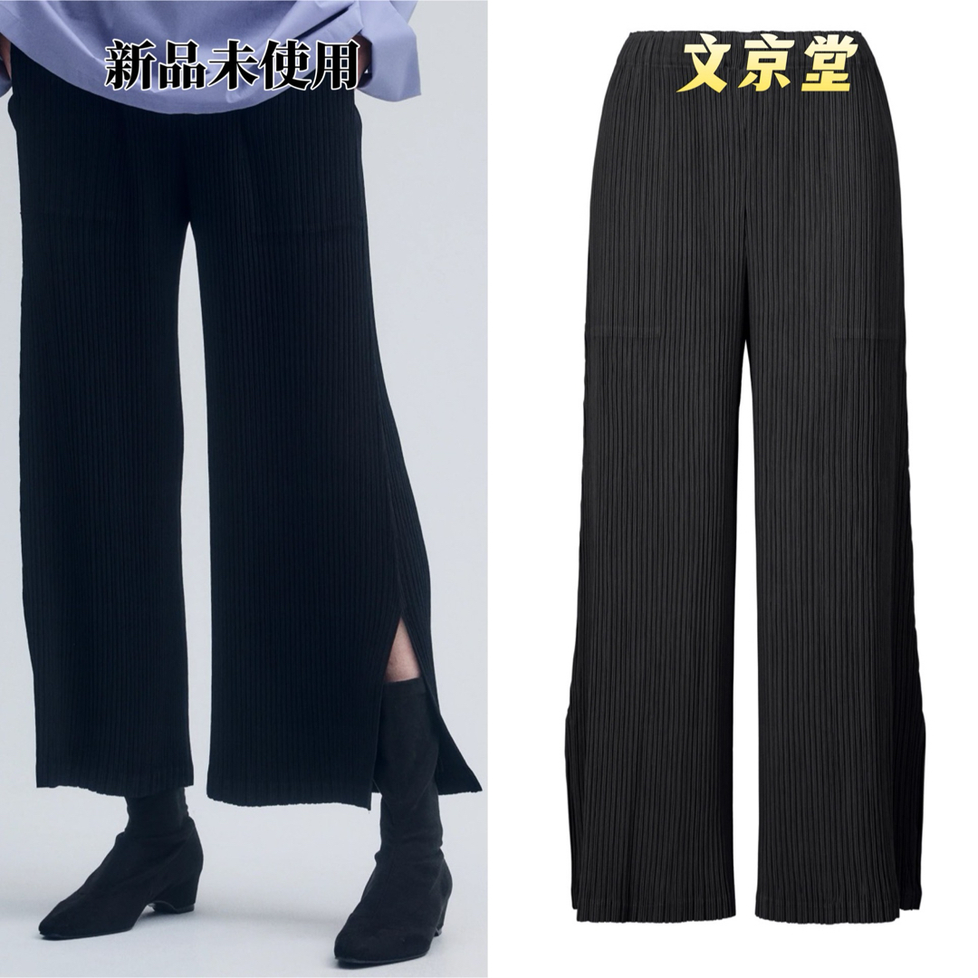 イッセイミヤケ HATCHING BOTTOMS プリーツ ワイドパンツ イッセイミヤケ HATCHING BOTTOMS プリーツ ワイドパンツ