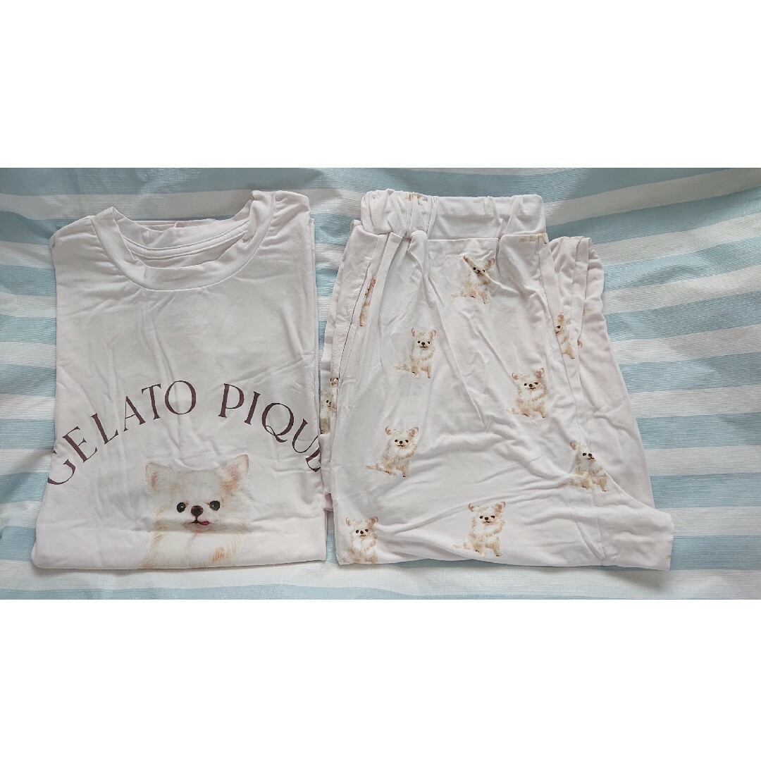 新品 gelato pique チワワ 柄 半袖 パジャマ 上下セット 新品 gelato pique チワワ 柄 半袖 パジャマ 上下セット