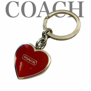 コーチ(COACH)のコーチ　キーホルダー　チャーム　キーリング　ロケットキーホルダー　ハート　赤(キーホルダー)