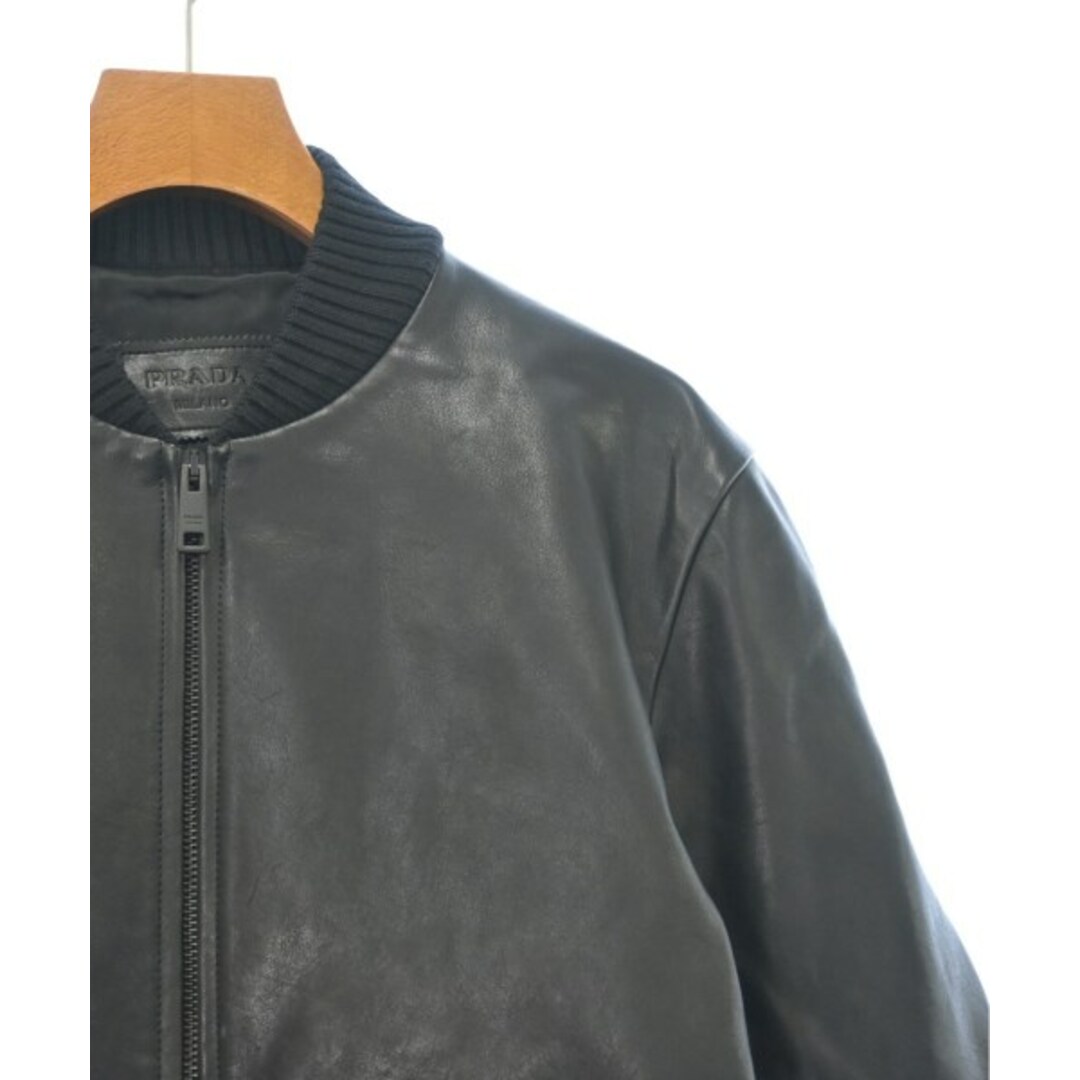 PRADA - PRADA プラダ ライダース 50(XL位) 黒 【古着】【中古 PRADA - PRADA プラダ ライダース 50(XL位) 黒 【古着】【中古