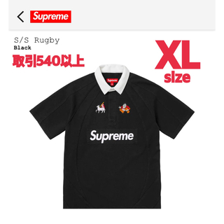 シュプリーム(Supreme)のSupreme 2024SS S/S Rugby Black XLサイズ (Tシャツ/カットソー(半袖/袖なし))