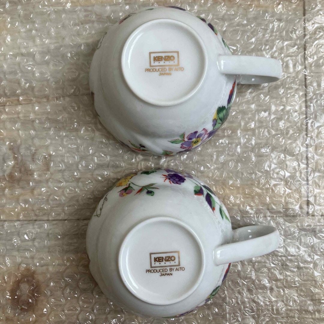 KENZO - ケンゾーKENZO コーヒーティーカップ フラワー柄 2個