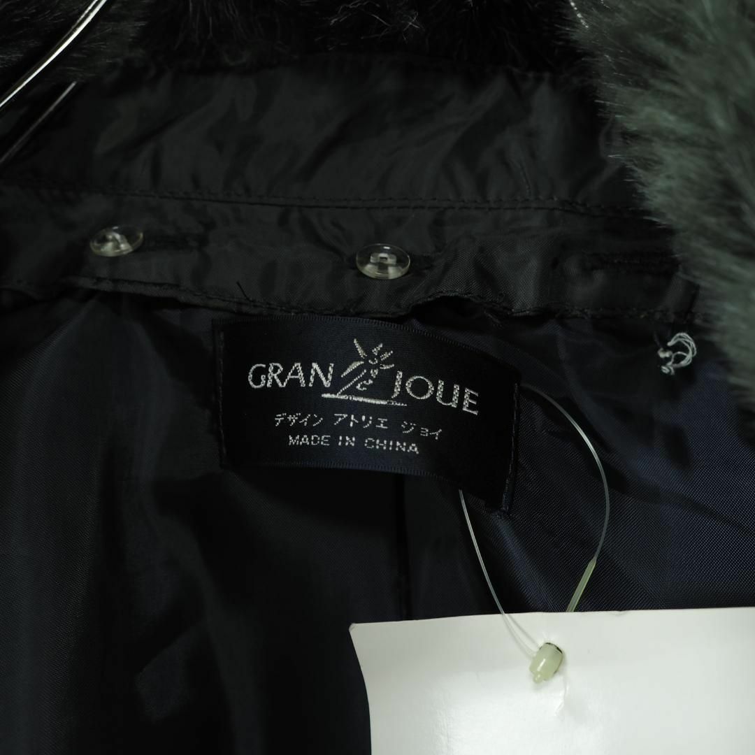 A1337*GRAN joue*訳あり新品*ファー付きコート*定価7万*M*紺の A1337*GRAN joue*訳あり新品*ファー付きコート*定価7万*M*紺の