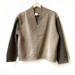 PaulSmith(ポールスミス) 長袖セーター サイズM レディース美品  - ベージュ×ブラウン