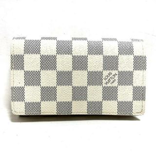 ルイヴィトン(LOUIS VUITTON)のLOUIS VUITTON(ルイヴィトン) 2つ折り財布 ダミエ美品  ポルトフォイユトレゾール N61744 アズール ダミエキャンバス(財布)