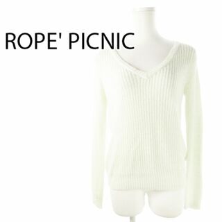 Rope' Picnic - ロペピクニック レースヤーンざっくりニット 長袖 38 緑 230130CK5A