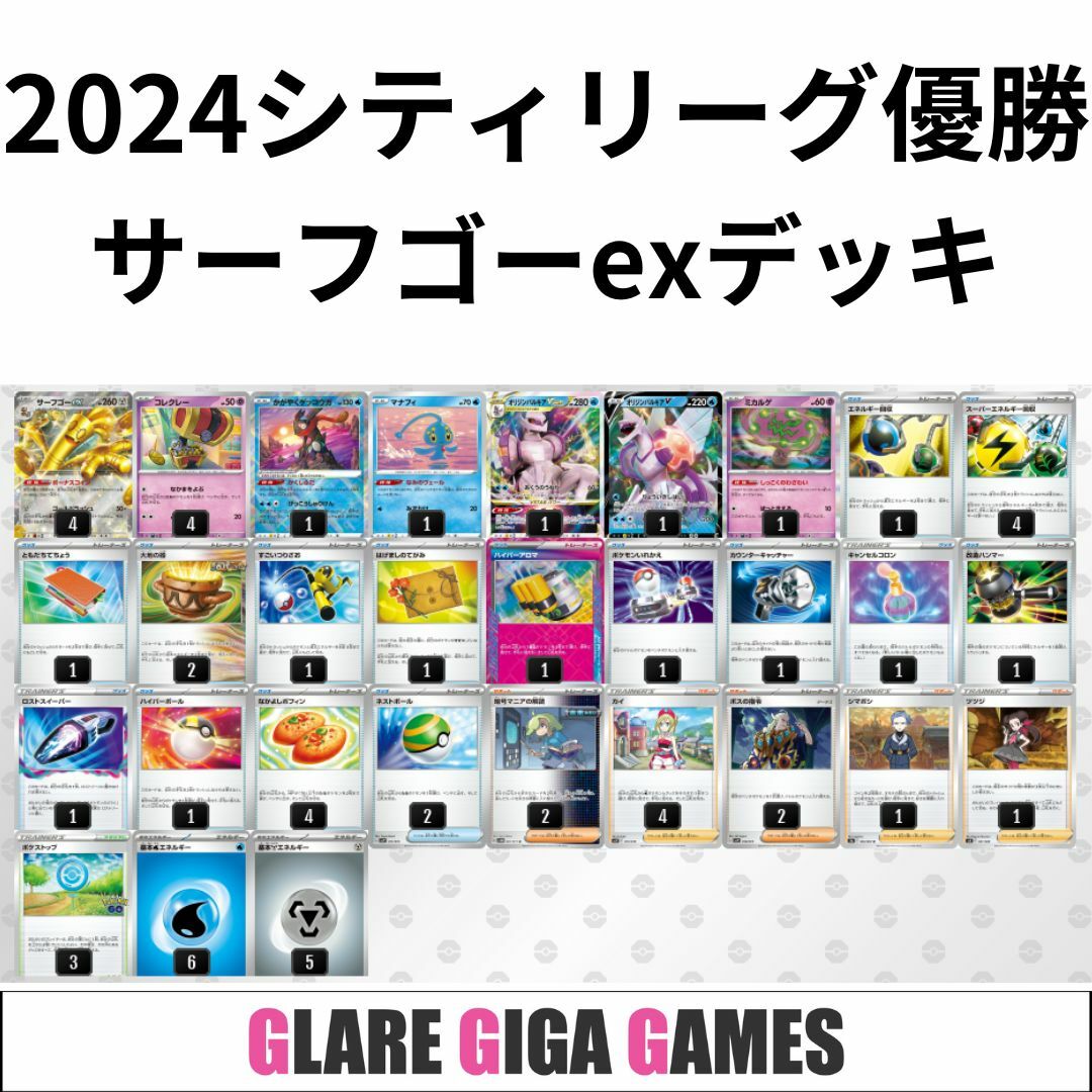 サーフゴーexデッキ(シティーリーグ優勝・ハイパーアロマ採用 サーフゴーexデッキ(シティーリーグ優勝・ハイパーアロマ採用