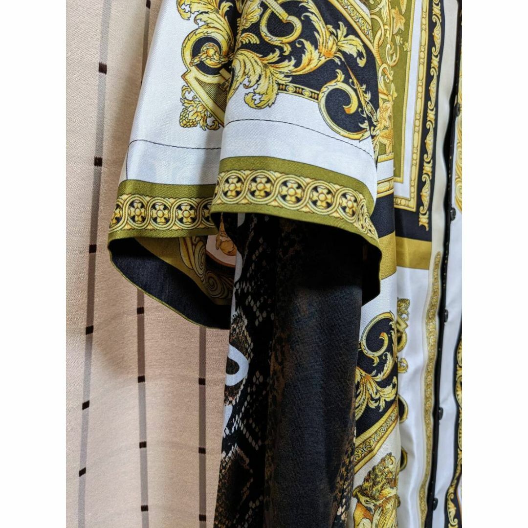 VERSACE - 未使用品 ヴェルサーチェ バロック シルク&コットン VERSACE - 未使用品 ヴェルサーチェ バロック シルク&コットン