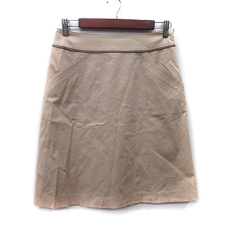 リフレクト(ReFLEcT)のリフレクト  台形スカート ひざ丈 9 ベージュ /YI(ひざ丈スカート)