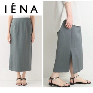 IENA - IENA サテンタイトスカート