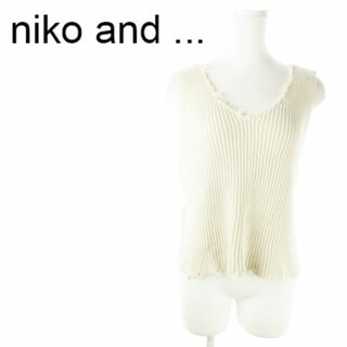 niko and... - ニコアンド リブニット コットン 3 ベージュ 220425AO5A