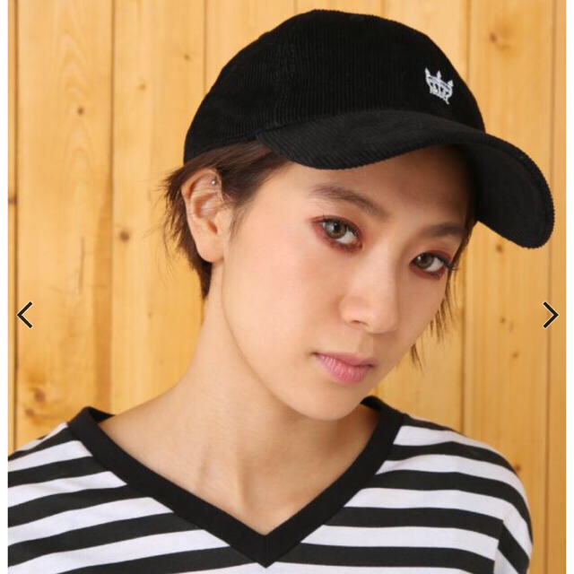 RODEO CROWNS(ロデオクラウンズ)のロデオ コーデュロイキャップ‼️ブラック‼️ レディースの帽子(キャップ)の商品写真