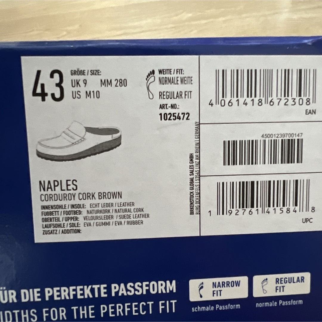 BIRKENSTOCK - 新品 BIRKENSTOCK Naples レザー サンダル 43 BIRKENSTOCK - 新品 BIRKENSTOCK Naples レザー サンダル 43