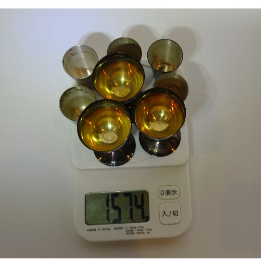 銀製 三越ショットグラス 純銀 刻印 ショットグラス 157.4g 銀製 三越ショットグラス 純銀 刻印 ショットグラス 157.4g