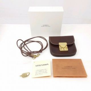 24k-495h【中古】SLOW&CO スロウ　ミニウォレット　コンパクト財布　Cordovan　革製　SO877P(財布)