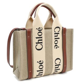 クロエ(Chloe)のChloe クロエ CHC22AS397I26 トートバッグ WHITE-BROWN 1 ベージュ系 ブラウン系 レディース(トートバッグ)