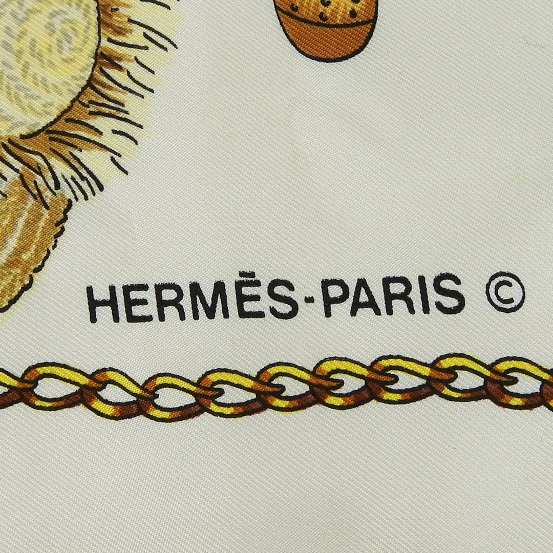 HERMES - 【中古】 エルメス スカーフ カレ90 シルク ネイビー HERMES - 【中古】 エルメス スカーフ カレ90 シルク ネイビー