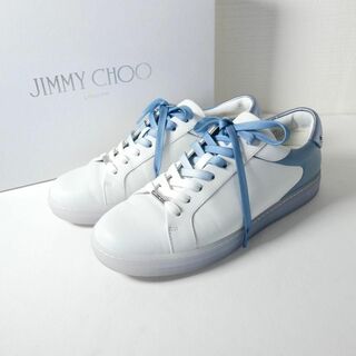 JIMMY CHOO - 極美品 ジミーチュウ ROME グラデーション レザー ローカット スニーカー