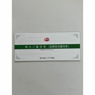 ハイデイ日高 株主優待 株主ご優待券 １２０００円分(レストラン/食事券)