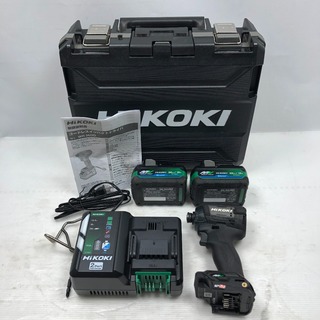 ◇◇HiKOKI ハイコーキ インパクトドライバ 充電器・充電池2個・ケース付 コードレス式 WH36DD ブラック