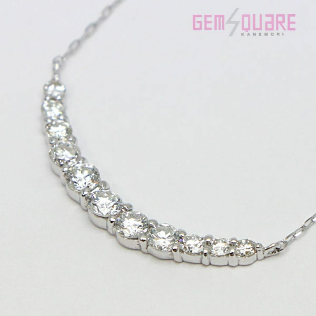 K18WG ダイヤモンド ネックレス D0.50 1.34g 40cm ダイヤキレイ 美品 K18WG ダイヤモンド ネックレス D0.50 1.34g 40cm ダイヤキレイ 美品