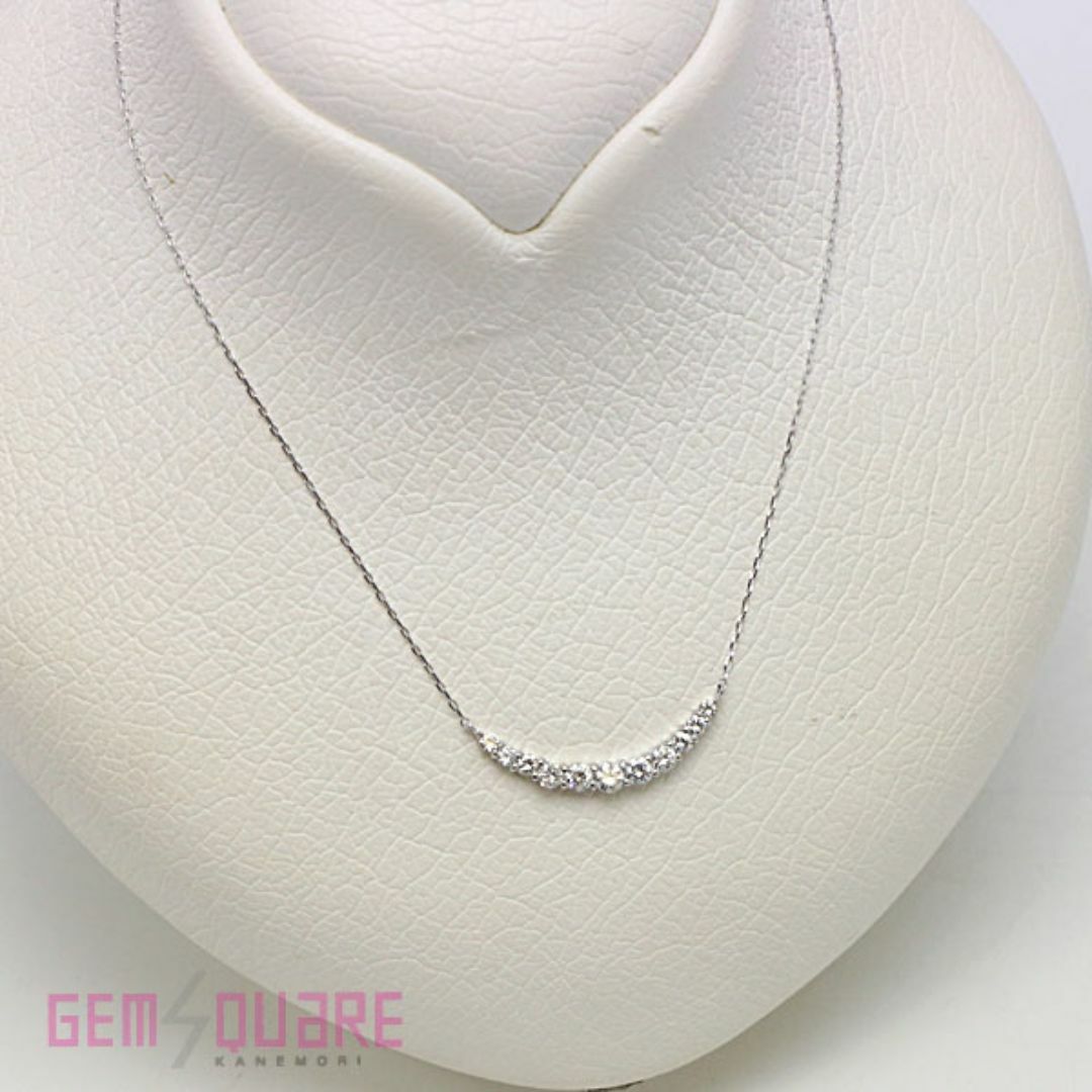 K18WG ダイヤモンド ネックレス D0.50 1.34g 40cm ダイヤキレイ 美品 K18WG ダイヤモンド ネックレス D0.50 1.34g 40cm ダイヤキレイ 美品
