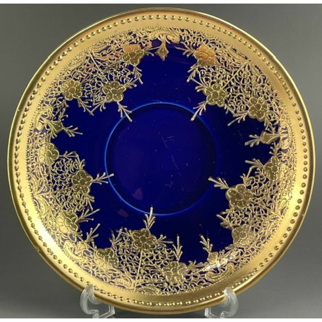 オールドニッポン 金盛藍線帯華装飾紋 キャビネットカップ オールドニッポン 金盛藍線帯華装飾紋 キャビネットカップ