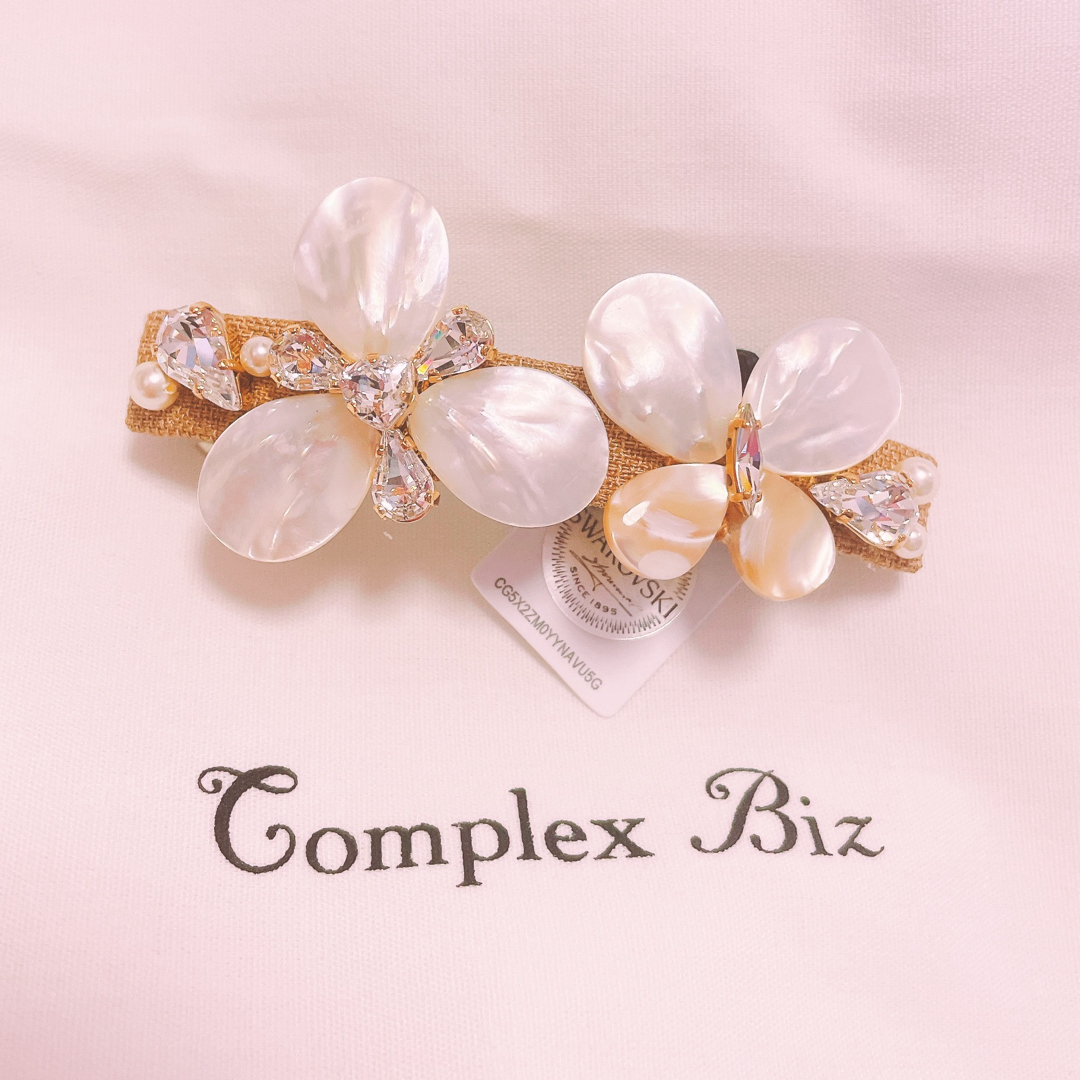 Complex Biz - 未使用🌟コンプレックスビズ バレッタ 白蝶貝の Complex Biz - 未使用🌟コンプレックスビズ バレッタ 白蝶貝の
