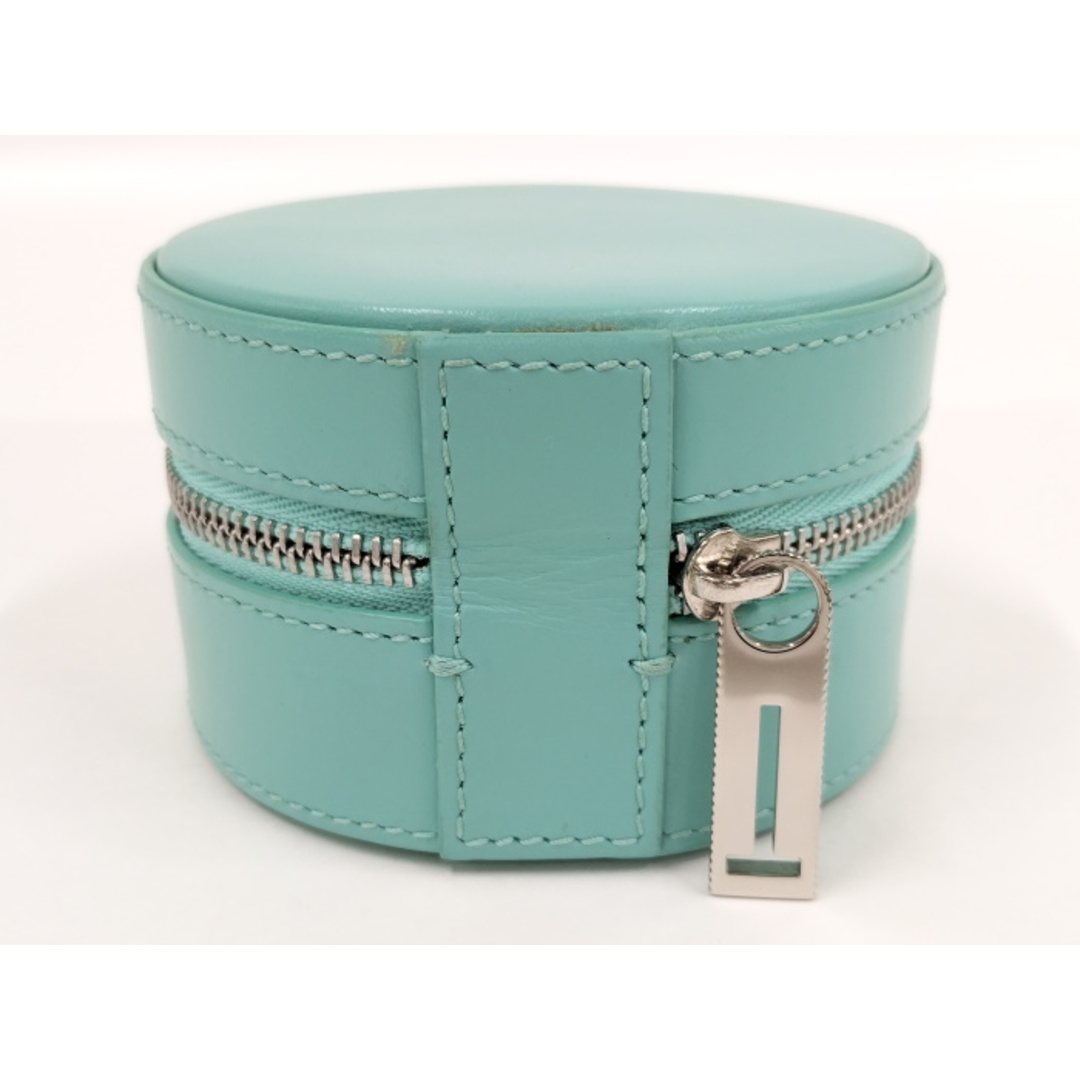 Tiffany & Co. - TIFFANY&Co. ジュエリーボックス 丸型 レザー Tiffany & Co. - TIFFANY&Co. ジュエリーボックス 丸型 レザー