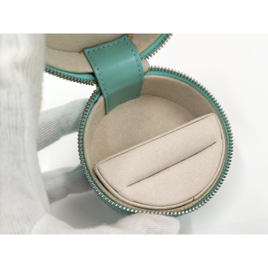 Tiffany & Co. - TIFFANY&Co. ジュエリーボックス 丸型 レザー Tiffany & Co. - TIFFANY&Co. ジュエリーボックス 丸型 レザー