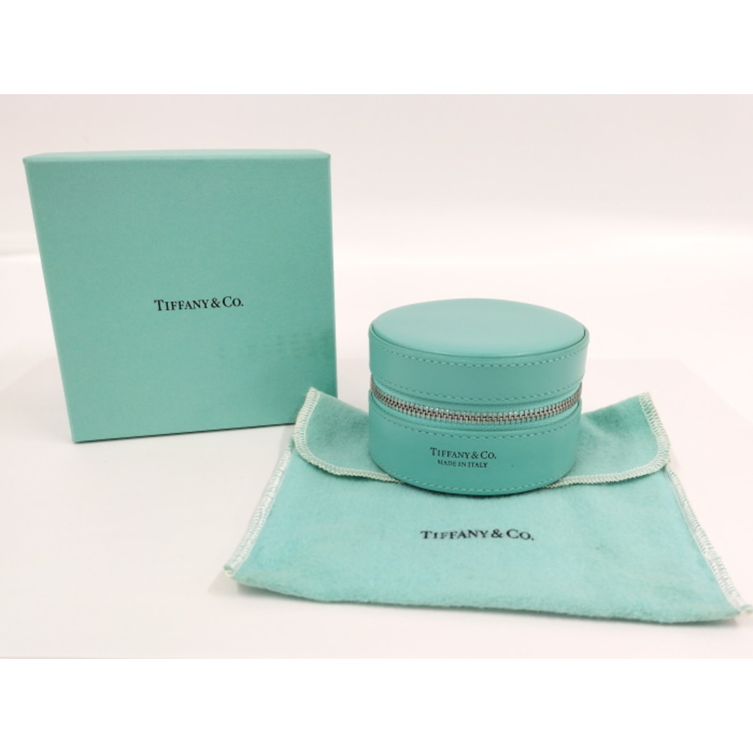 Tiffany & Co. - TIFFANY&Co. ジュエリーボックス 丸型 レザー Tiffany & Co. - TIFFANY&Co. ジュエリーボックス 丸型 レザー