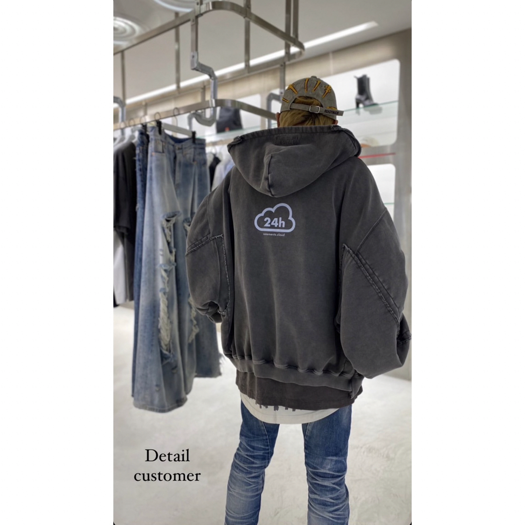 VETEMENTS - VETEMENTS 23SS カットオフ オンライン ジップ VETEMENTS - VETEMENTS 23SS カットオフ オンライン ジップ