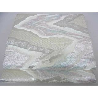 平和屋着物◎六通柄袋帯　煌曜　流水文　銀糸　逸品　DAAD0638ar(帯)