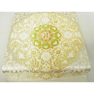 平和屋着物◎六通柄袋帯　正倉院花文　金銀糸　逸品　DAAD3326sf