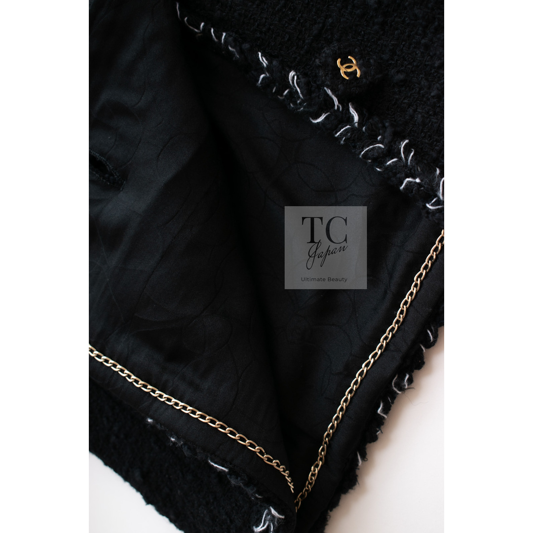 CHANEL - シャネル ジャケット スーツ CHANEL ブラック ブレイド CHANEL - シャネル ジャケット スーツ CHANEL ブラック ブレイド