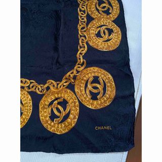 シャネル(CHANEL)のCHANEL大判シルクスカーフ(バンダナ/スカーフ)
