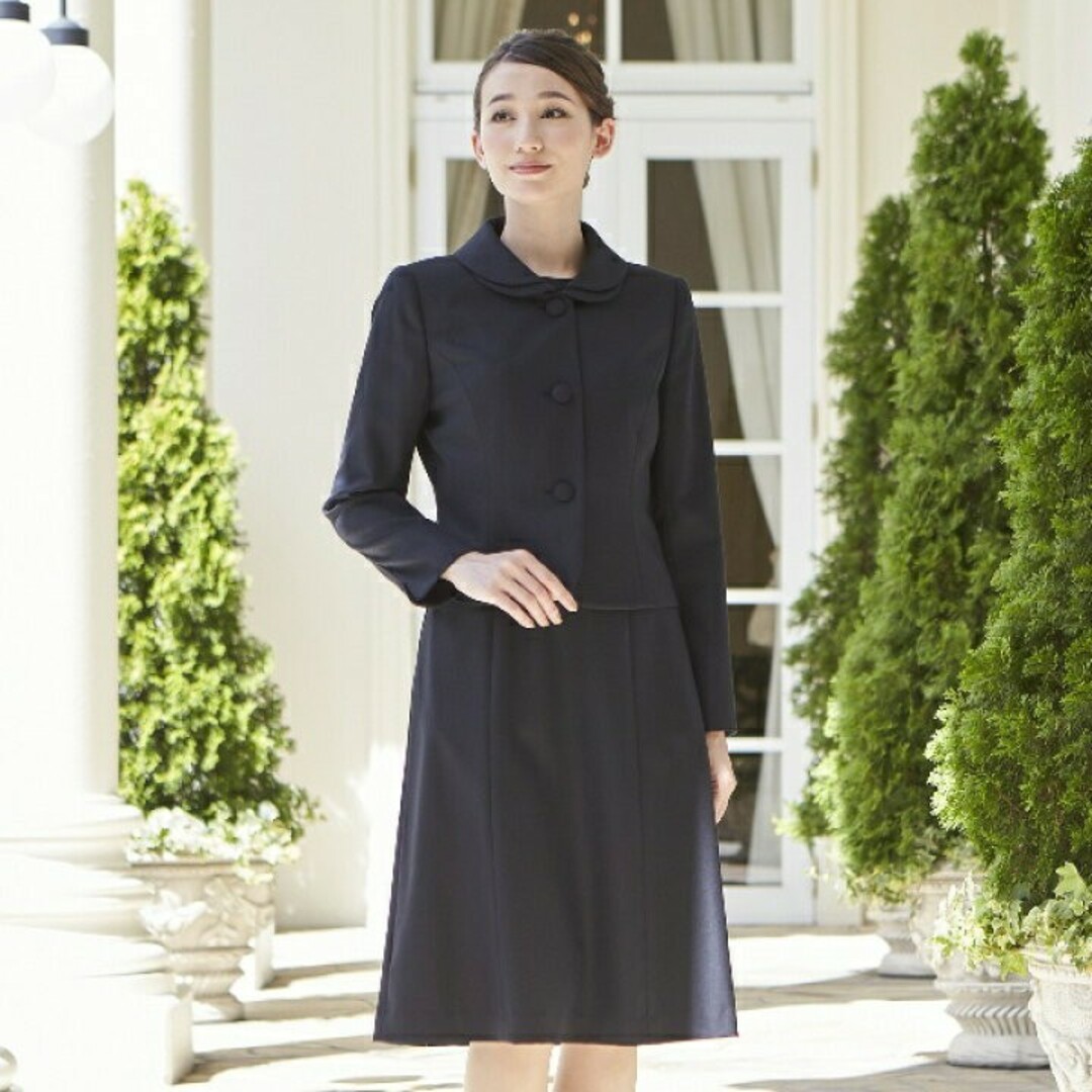 お受験 スーツ ワンピース ネイビー ネイビー シルク 新品 新品 9号 お受験 スーツ ワンピース ネイビー ネイビー シルク 新品 新品 9号
