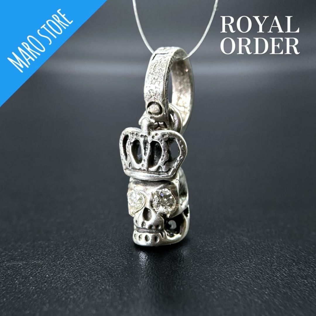 ROYALORDER - ROYAL ORDER スカル チャーム ドクロ クラウン ROYALORDER - ROYAL ORDER スカル チャーム ドクロ クラウン