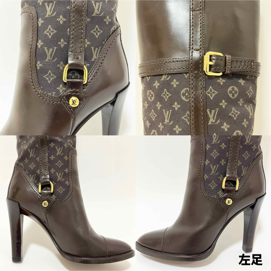 LOUIS VUITTON - ルイヴィトン モノグラム 36 ロングブーツ 23cm LOUIS VUITTON - ルイヴィトン モノグラム 36 ロングブーツ 23cm