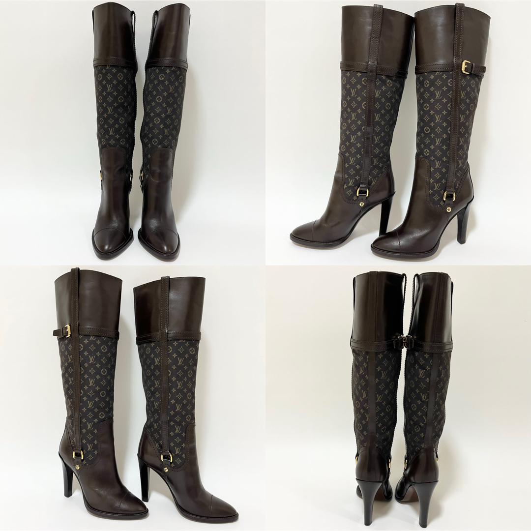 LOUIS VUITTON - ルイヴィトン モノグラム 36 ロングブーツ 23cm LOUIS VUITTON - ルイヴィトン モノグラム 36 ロングブーツ 23cm