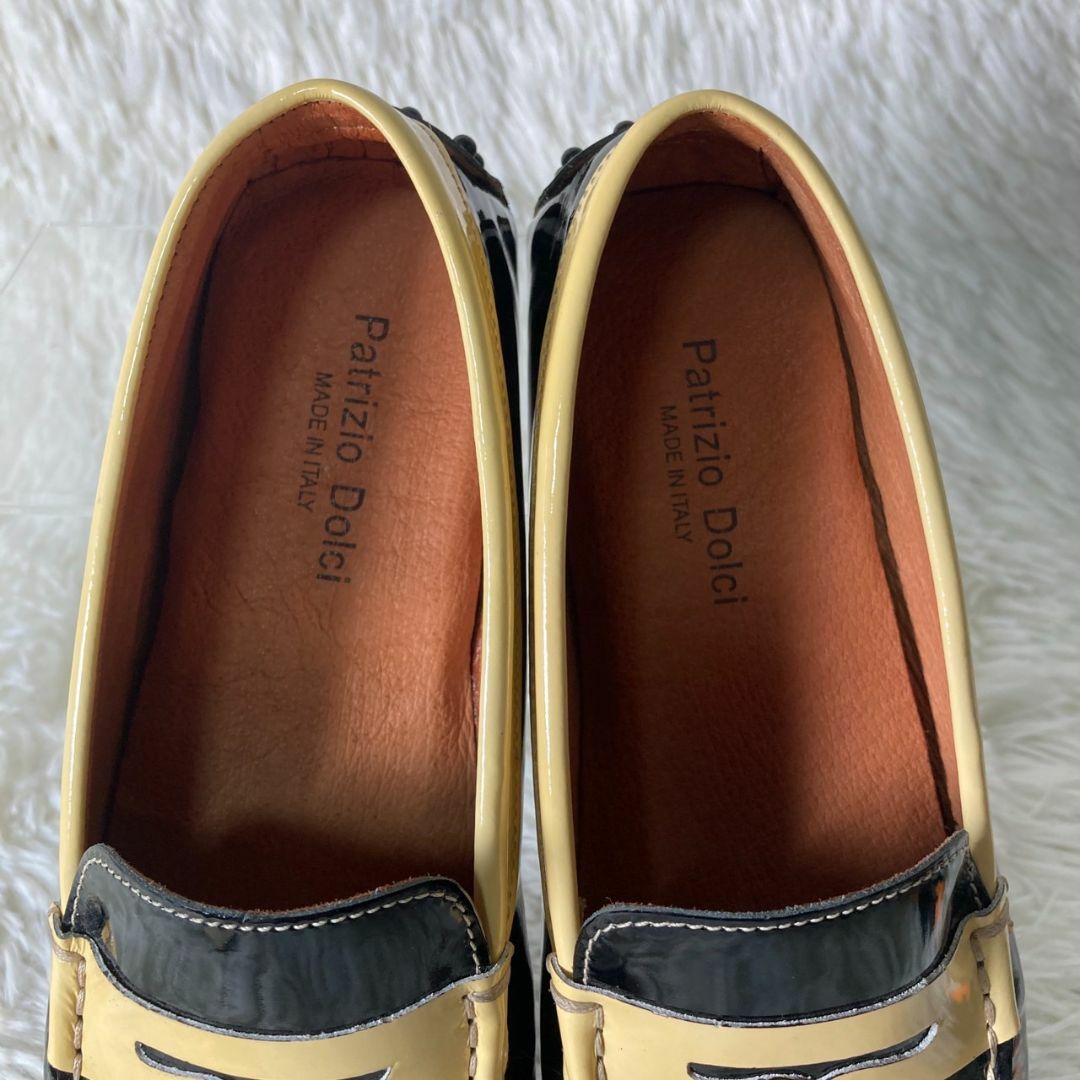 ほぼ未使用 PATRIZIO DOLCI レザー ドライビングシューズ 37の ほぼ未使用 PATRIZIO DOLCI レザー ドライビングシューズ 37の
