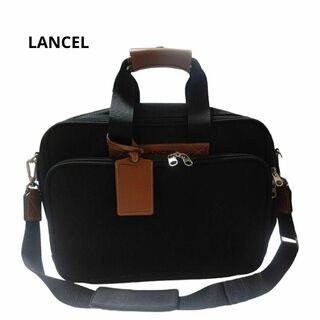 ランセル(LANCEL)の美品　LANCEL　ビジネスバッグ　2way 黒　出張(ビジネスバッグ)