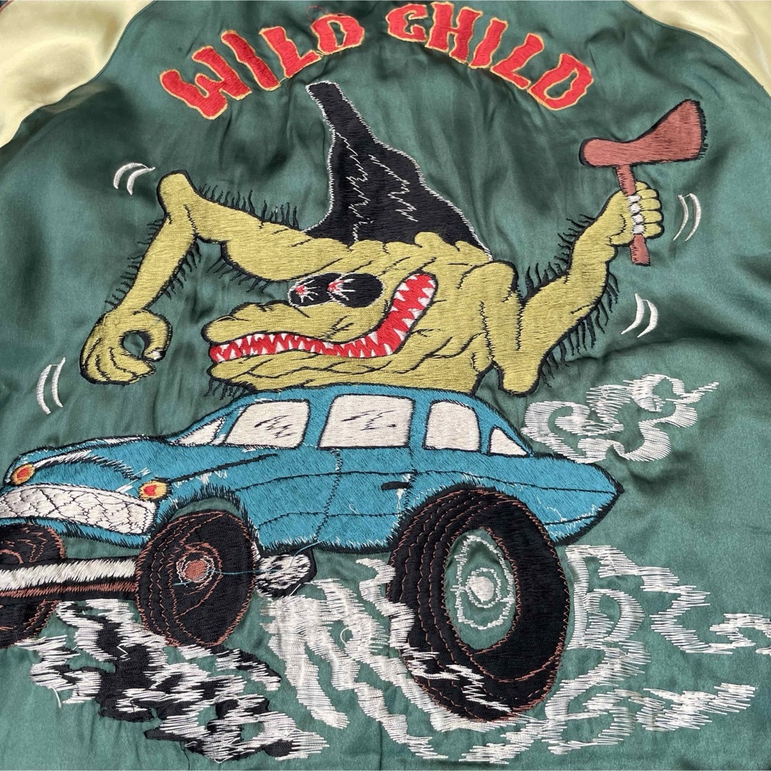テーラー東洋 リバーシブル スカジャン WILD CHILD スカル×鷹×龍 テーラー東洋 リバーシブル スカジャン WILD CHILD スカル×鷹×龍