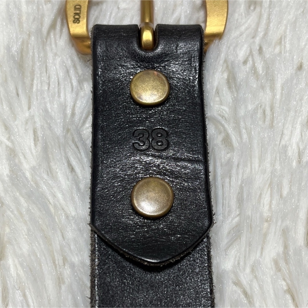 RRL - DOUBLE RL ダブルアールエル ベルト ブラック レザー RRL - DOUBLE RL ダブルアールエル ベルト ブラック レザー