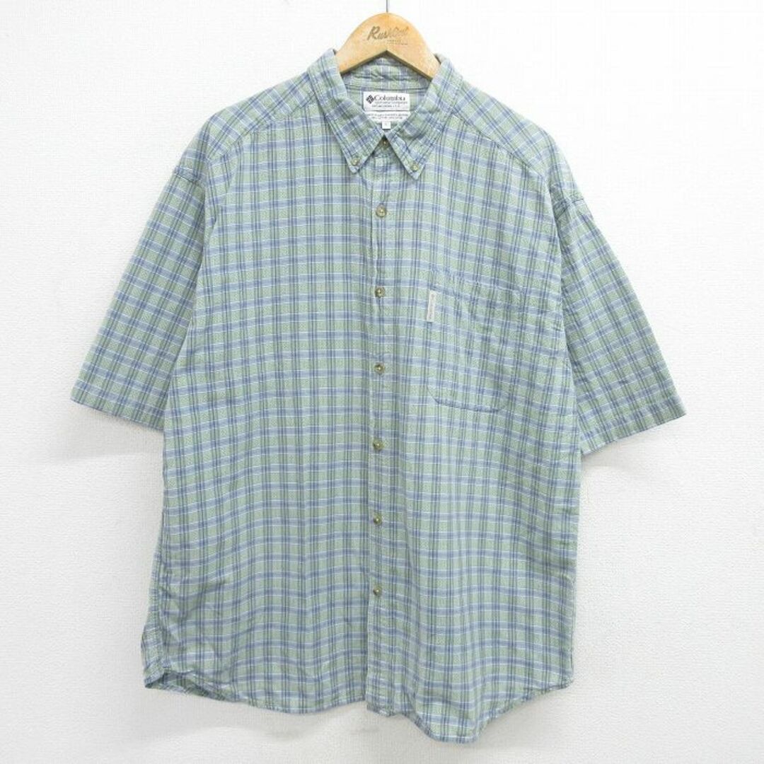 本日のタイムセール - ホットプレート / ホット Columbia メンズ シャツ 半袖 COLUMBIA コロンビア XL☆古着 - 半袖シャツ