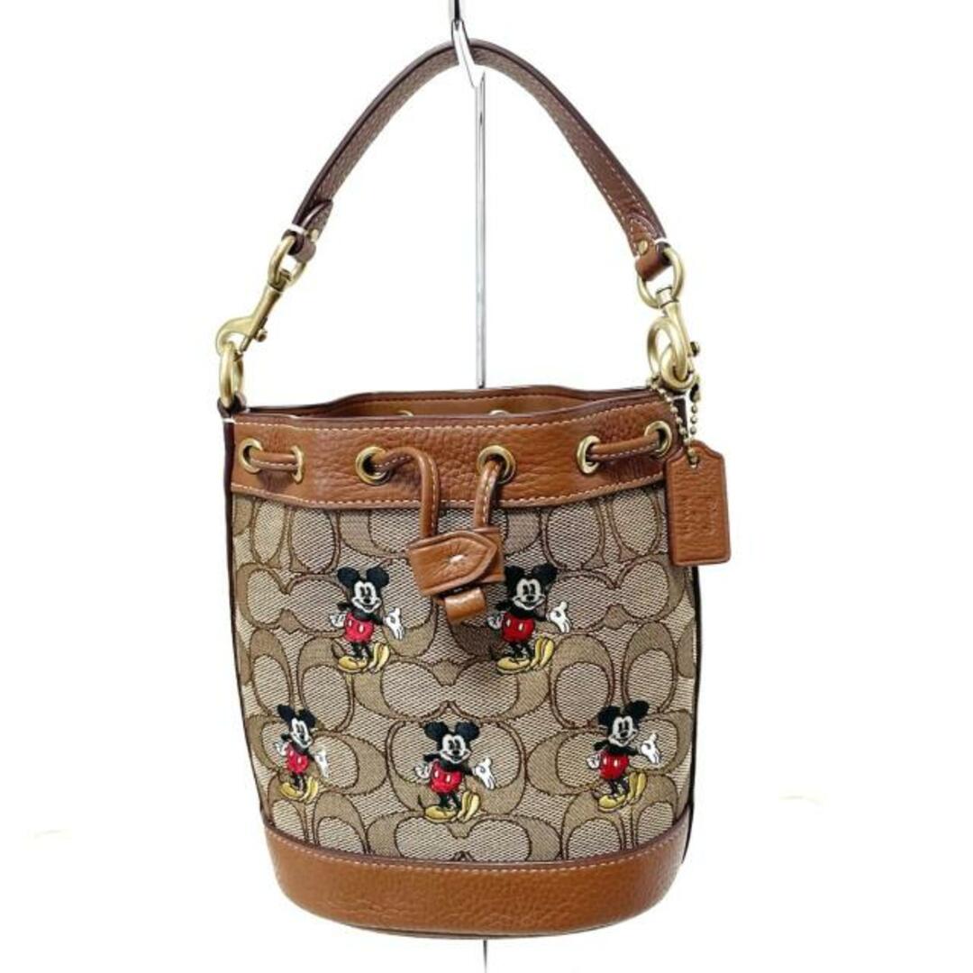 COACH - COACH(コーチ) ハンドバッグ ミニ デンプシー バケット バッグ CN499 カーキ×レッド×マルチ ジャガード×レザー